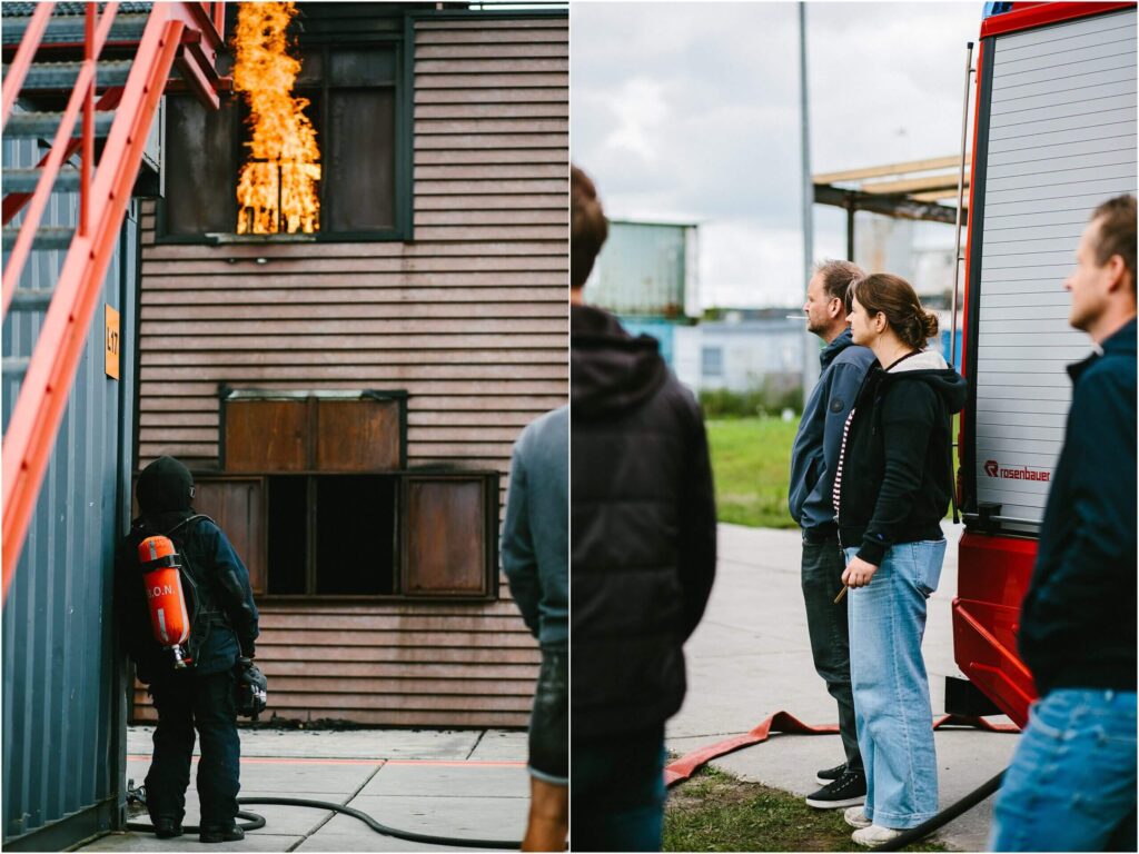 Demonstratie tijdens de familiedag bij Bon Holding