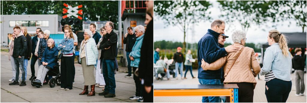 Demonstratie tijdens de familiedag bij Bon Holding BV